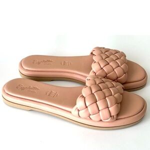 Seychelles Pink Braided Sandals